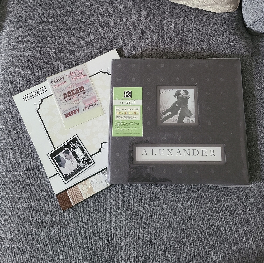 K&Company scrapbook w/ decorative papers and stickers